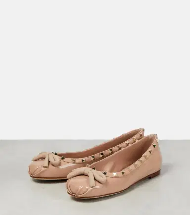 Valentino Garavani Rockstud patent leather ballet flats | Thumbnail 4 Valentino Garavani Rockstud patent leather ballet flats | Thumbnail 4