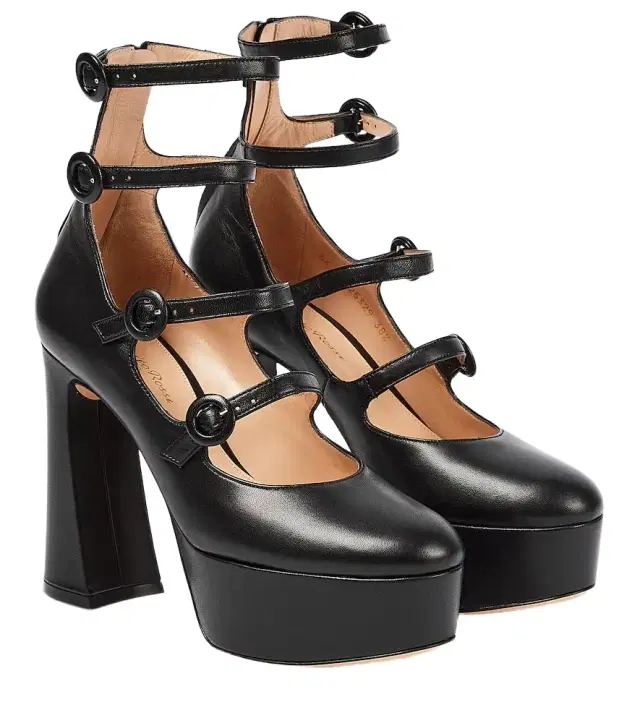 Gianvito Rossi Mary Jane leather platform pumps