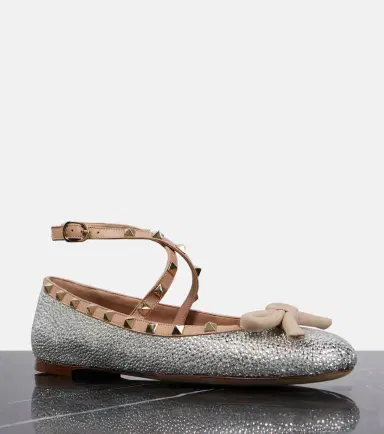 Valentino Garavani Rockstud embellished ballet flats | Thumbnail 2