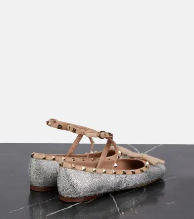 Valentino Garavani Rockstud embellished ballet flats | Thumbnail 4