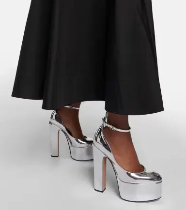 Valentino Garavani Tan-Go 155 metallic leather platform pumps | Thumbnail 2 Valentino Garavani Tan-Go 155 metallic leather platform pumps | Thumbnail 2