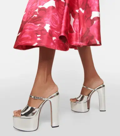Valentino Garavani Tan-Go 155 patent leather platform mules | Thumbnail 6