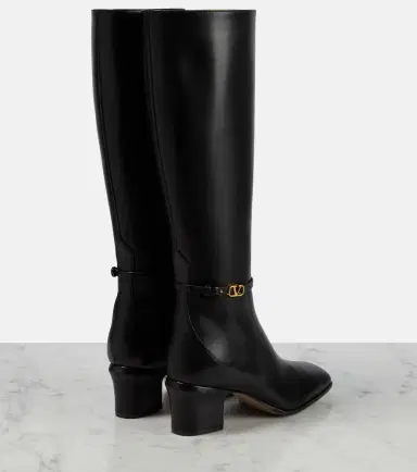 Valentino Garavani Leather knee-high boots | Thumbnail 3