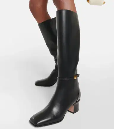 Valentino Garavani Leather knee-high boots | Thumbnail 6