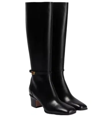 Valentino Garavani Leather knee-high boots | Thumbnail 1