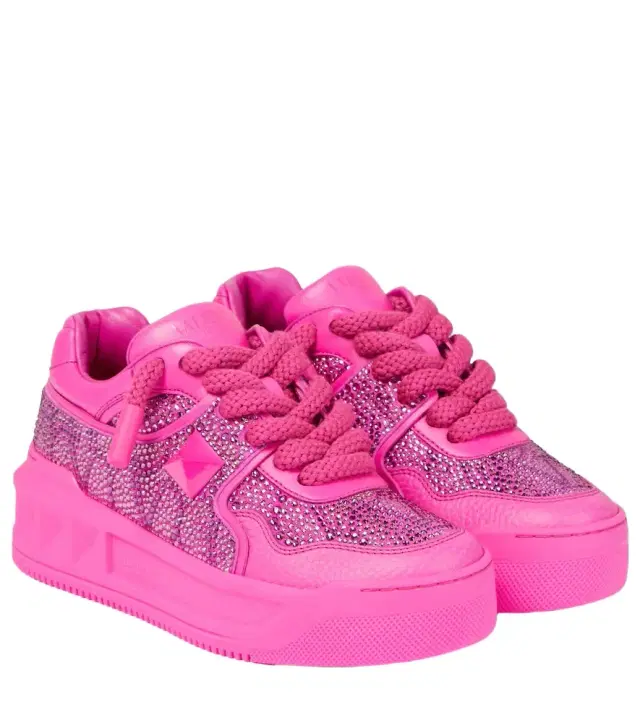Valentino Garavani One Stud XL Toile Iconographe platform sneakers