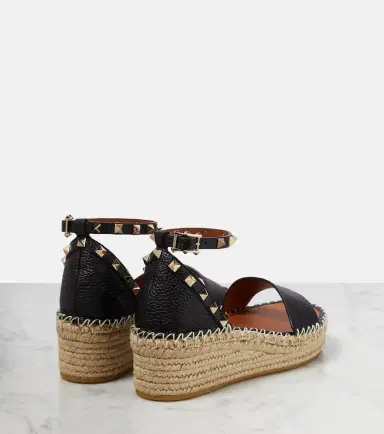 Valentino Garavani Rockstud leather espadrille wedges | Thumbnail 3 Valentino Garavani Rockstud leather espadrille wedges | Thumbnail 3