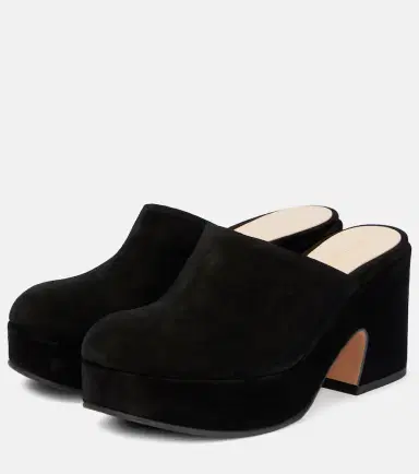Gianvito Rossi Lyss suede platform clogs | Thumbnail 3
