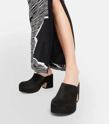 Gianvito Rossi Lyss suede platform clogs | Thumbnail 7