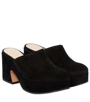Gianvito Rossi Lyss suede platform clogs | Thumbnail 1