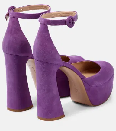 Gianvito Rossi Vernice platform suede pumps | Thumbnail 4 Gianvito Rossi Vernice platform suede pumps | Thumbnail 4