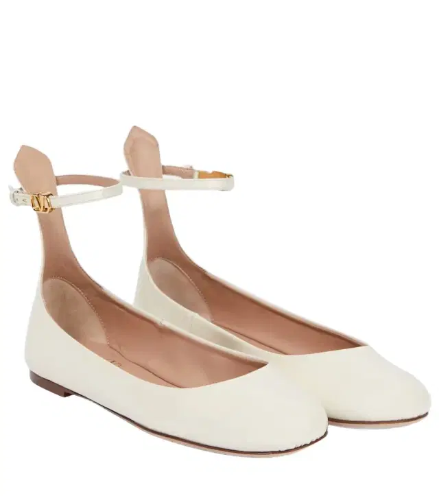 Valentino Garavani Tan-Go patent leather ballet flats