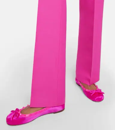 Valentino Garavani Rockstud satin ballet flats | Thumbnail 6