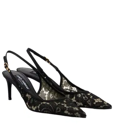 Dolce & Gabbana Lace slingback pumps | Thumbnail 1 Dolce & Gabbana Lace slingback pumps | Thumbnail 1
