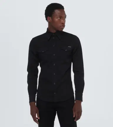 Dolce & Gabbana Embroidered cotton-blend shirt | Thumbnail 3 Dolce & Gabbana Embroidered cotton-blend shirt | Thumbnail 3