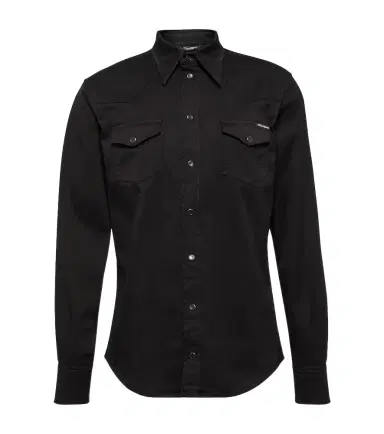 Dolce & Gabbana Embroidered cotton-blend shirt | Thumbnail 1 Dolce & Gabbana Embroidered cotton-blend shirt | Thumbnail 1