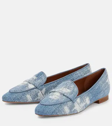 Malone Souliers Bruni denim loafers | Thumbnail 2