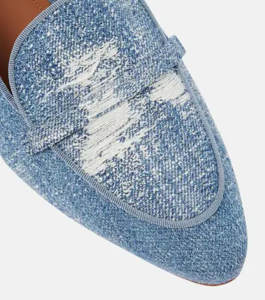 Malone Souliers Bruni denim loafers | Thumbnail 3