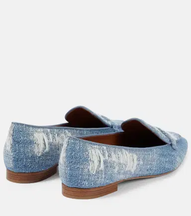 Malone Souliers Bruni denim loafers | Thumbnail 4