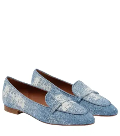 Malone Souliers Bruni denim loafers | Thumbnail 1