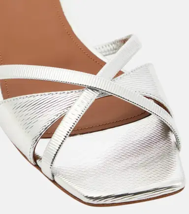 Malone Souliers Penn embossed leather slides | Thumbnail 4