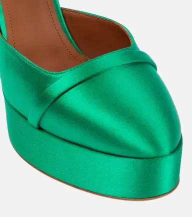 Malone Souliers Mora satin platform pumps | Thumbnail 3 Malone Souliers Mora satin platform pumps | Thumbnail 3
