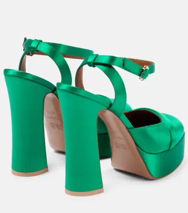 Malone Souliers Mora satin platform pumps | Thumbnail 4 Malone Souliers Mora satin platform pumps | Thumbnail 4