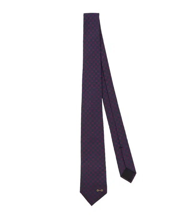 GG silk jacquard tie