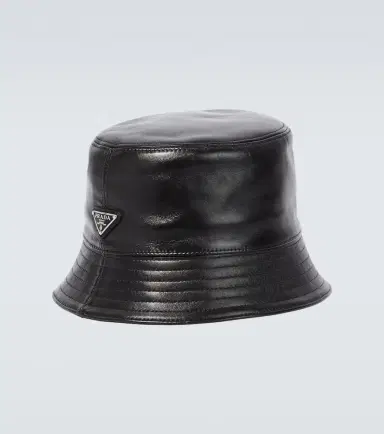 Prada Leather bucket hat | Thumbnail 2