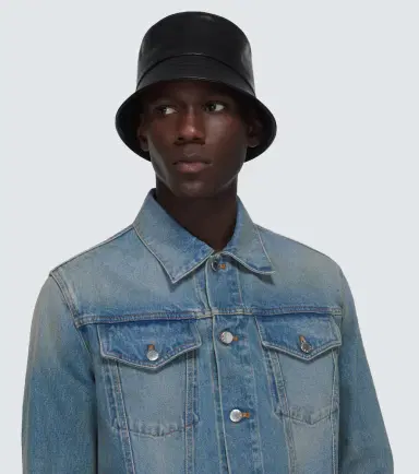 Prada Leather bucket hat | Thumbnail 3