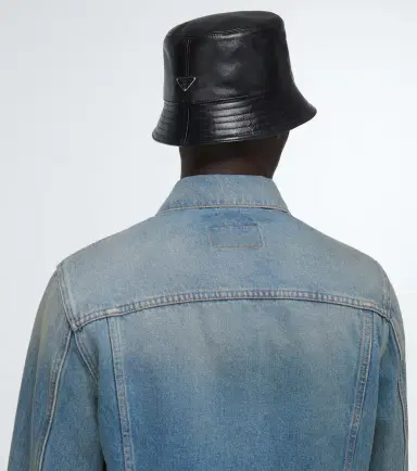 Prada Leather bucket hat | Thumbnail 4