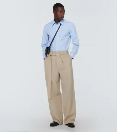 Jil Sander Pinstriped cotton shirt | Thumbnail 4