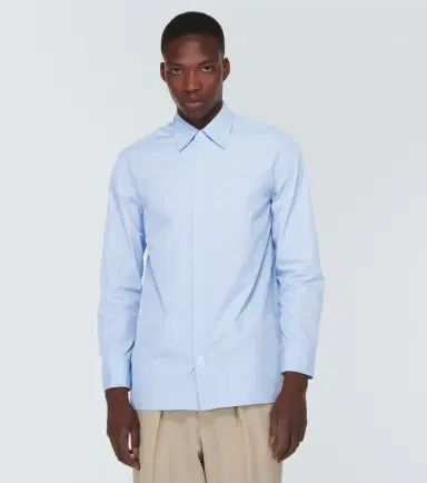 Jil Sander Pinstriped cotton shirt | Thumbnail 5