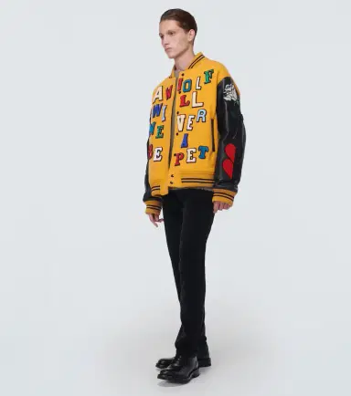 Undercover Appliqué wool-blend varsity jacket | Thumbnail 6 Undercover Appliqué wool-blend varsity jacket | Thumbnail 6