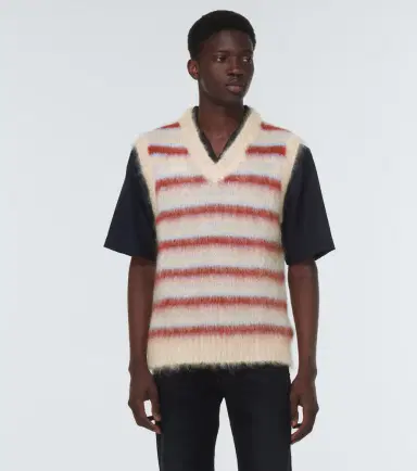 Marni Striped wool-blend sweater vest | Thumbnail 4
