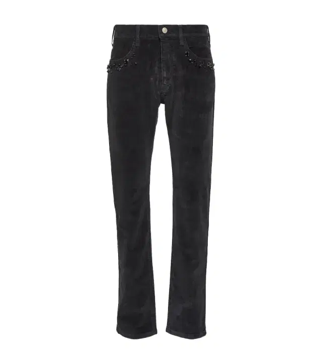 Undercover Studded cotton corduroy slim pants