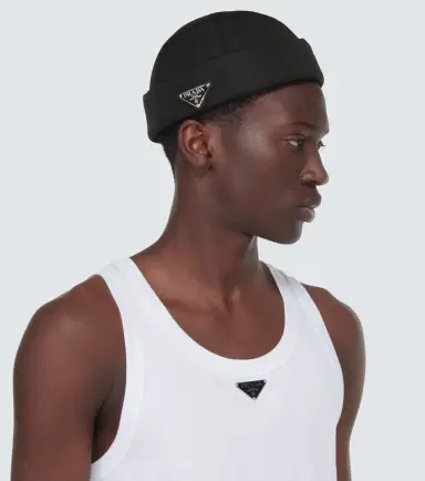 Prada Re-Nylon padded beanie | Thumbnail 3 Prada Re-Nylon padded beanie | Thumbnail 3