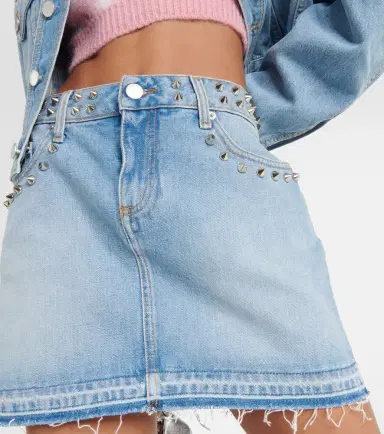 Alessandra Rich Embellished denim miniskirt | Thumbnail 3 Alessandra Rich Embellished denim miniskirt | Thumbnail 3