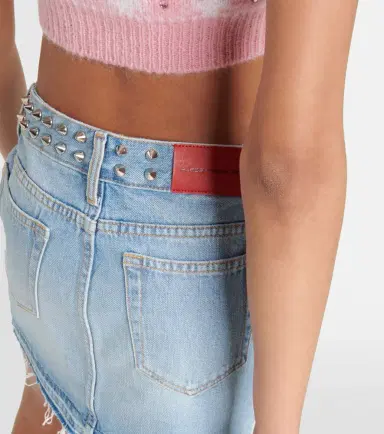 Alessandra Rich Embellished denim miniskirt | Thumbnail 5 Alessandra Rich Embellished denim miniskirt | Thumbnail 5