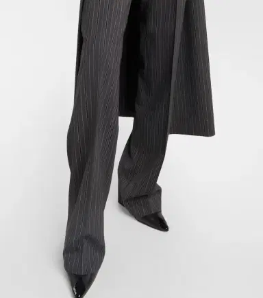 Alessandra Rich Pinstriped high-rise straight pants | Thumbnail 6