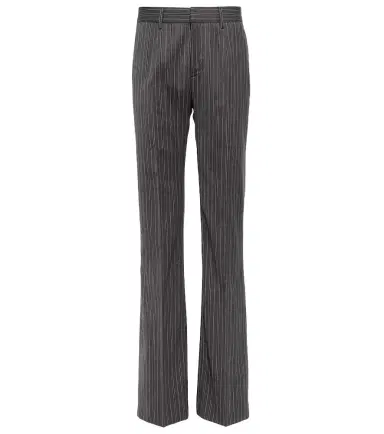 Alessandra Rich Pinstriped high-rise straight pants | Thumbnail 1