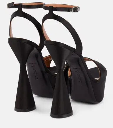 D'Accori Skye satin platform sandals | Thumbnail 4