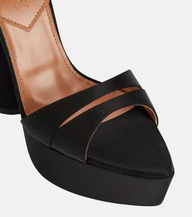 D'Accori Skye satin platform sandals | Thumbnail 5