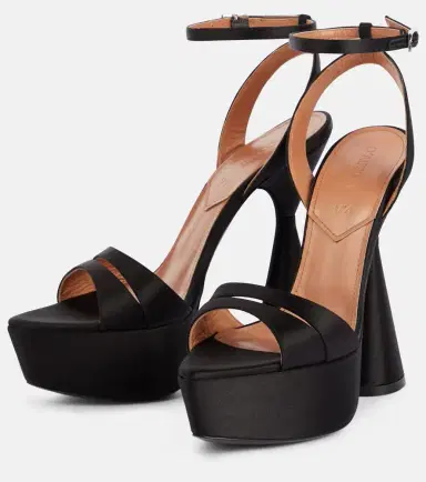 D'Accori Skye satin platform sandals | Thumbnail 6