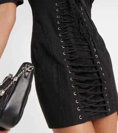 Alessandra Rich Ruffled puff-sleeve minidress | Thumbnail 3