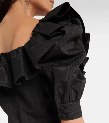 Alessandra Rich Ruffled puff-sleeve minidress | Thumbnail 4