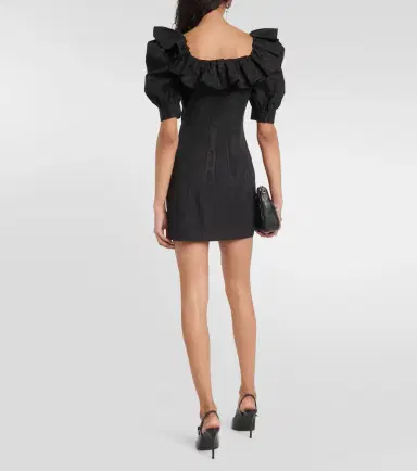 Alessandra Rich Ruffled puff-sleeve minidress | Thumbnail 5