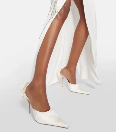 Magda Butrym Flower satin mules | Thumbnail 7