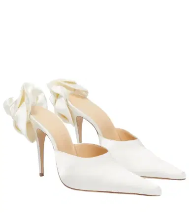Magda Butrym Flower satin mules | Thumbnail 1