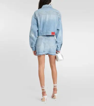 Alessandra Rich Embellished denim jacket | Thumbnail 6
